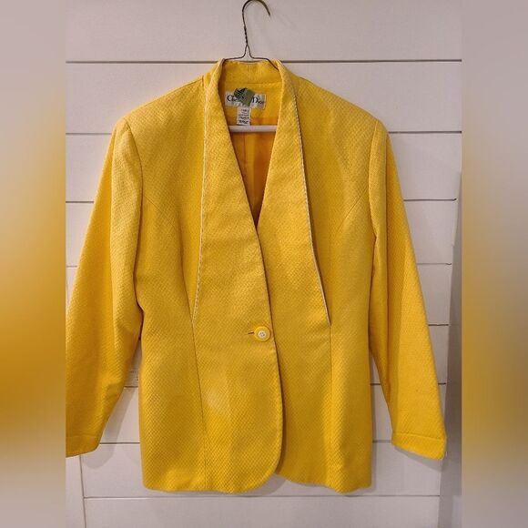 Christian Dior Yellow Women's 3 Piece Suit